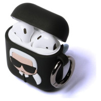 Karl Lagerfeld Case for AirPods 1 / 2 Karl Lagerfeld Silicone Ikonik - black