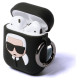 Karl Lagerfeld Case for AirPods 1 / 2 Karl Lagerfeld Silicone Ikonik - black