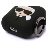 Karl Lagerfeld Case for AirPods 1 / 2 Karl Lagerfeld Silicone Ikonik - black