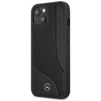Mercedes MEHCP13SCDOBK iPhone 13 mini 5,4" czarny/black hardcase Leather Perforated Area
