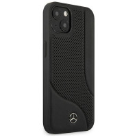 Mercedes MEHCP13SCDOBK iPhone 13 mini 5,4" czarny/black hardcase Leather Perforated Area