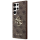 Guess 4G Big Metal Logo Case for Samsung Galaxy S24 Ultra - Brown