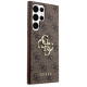 Guess 4G Big Metal Logo Case for Samsung Galaxy S24 Ultra - Brown