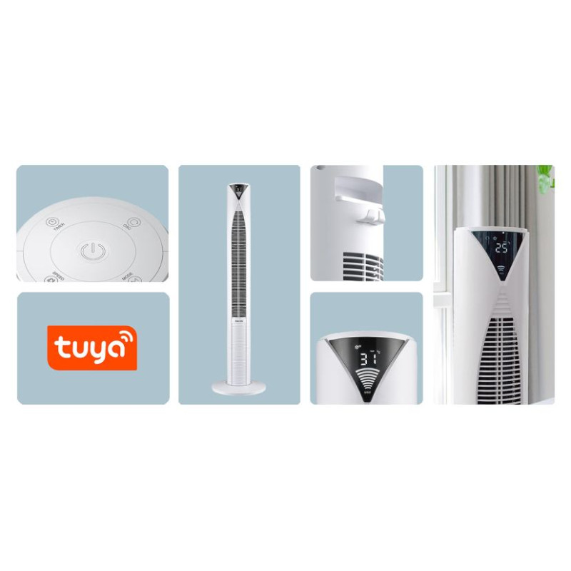 Lovio LVTF202Y24C Tower Fan AirWave PRO White