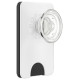 Popsockets PopWallet+ PopGrip PW+ MS G2 MagSafe Wallet Phone Holder and Stand, White and Transparent