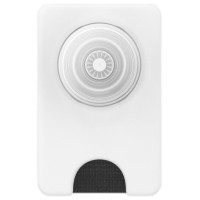 Popsockets PopWallet+ PopGrip PW+ MS G2 MagSafe Wallet Phone Holder and Stand, White and Transparent