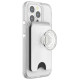 Popsockets PopWallet+ PopGrip PW+ MS G2 MagSafe Wallet Phone Holder and Stand, White and Transparent