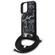 Karl Lagerfeld Crossbody Grained Pattern & Logo Case for iPhone 16 - Black