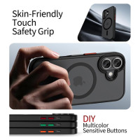 Tech-Protect MagMat XT 4-set MagSafe case for iPhone 17 - matte black