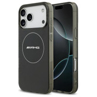Mercedes AMG Double Layer Transparent Smocked MagSafe Case for iPhone 17 Pro Max - Black