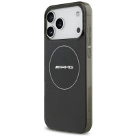 Mercedes AMG Double Layer Transparent Smocked MagSafe Case for iPhone 17 Pro Max - Black