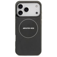 Mercedes AMG Double Layer Transparent Smocked MagSafe Case for iPhone 17 Pro Max - Black