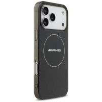 Mercedes AMG Double Layer Transparent Smocked MagSafe Case for iPhone 17 Pro Max - Black