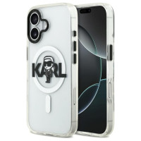 Karl Lagerfeld IML Karl Sketch Logo MagSafe Case for iPhone 17 - Transparent