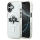 Karl Lagerfeld IML Karl Sketch Logo MagSafe Case for iPhone 17 - Transparent