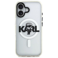 Karl Lagerfeld IML Karl Sketch Logo MagSafe Case for iPhone 17 - Transparent