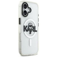 Karl Lagerfeld IML Karl Sketch Logo MagSafe Case for iPhone 17 - Transparent