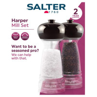 Salter BW12949GEU7 Harper Mill Set Clear/Grey