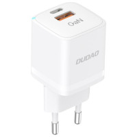 Dudao Wall charger GaN 33W PPS USB C/USB Dudao A13Pro - white