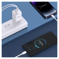Dudao Wall charger GaN 33W PPS USB C/USB Dudao A13Pro - white