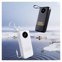 Dudao K13Pro 20000mAh Powerbank with Built-in Cable - Black