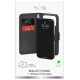 Puro Wallet Stand Case for iPhone 17 Pro Max Made of Eco-Leather, with a Flap, Wallet, and Stand Function - Black