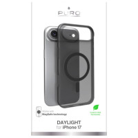 Puro Daylight Magsafe Compatible Silicone Case for iPhone 17 Air - Translucent Black