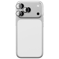 Amazingthing Sapphire Camera Glass for iPhone 17 Pro / Pro Max - with Silver Frame