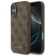 Guess 4G Classic Case for iPhone 17 - Brown
