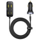 Baseus BackseatPal L1 110W Car Charger 3 x USB-A + 3 x USB-C with 1.5m Extension Cable - Black