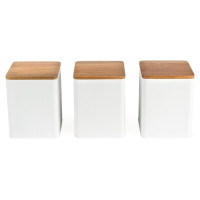 Salter BW12898WEU7 Toronto 3-Piece Canister Set White