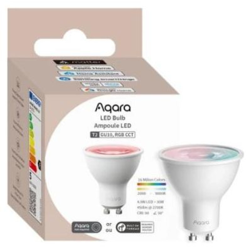 Aqara Smart Light Bulb|AQARA|Power consumption 4.9 Watts|Luminous flux 450 Lumen|6500 K|Bluetooth/ZigBee|LB-L03D