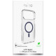 Puro Lite Mag TPU+PC Case Compatible with MagSafe for iPhone 17 Pro Max - Transparent with Blue Ring