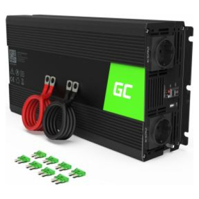 Green Cell Car Power Inverter Converter 24V to 230V 1500W/ 3000W