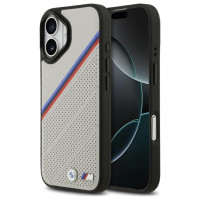 BMW M Tricolor Metal Logo MagSafe Case for iPhone 17 - Gray
