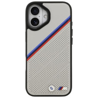 BMW M Tricolor Metal Logo MagSafe Case for iPhone 17 - Gray