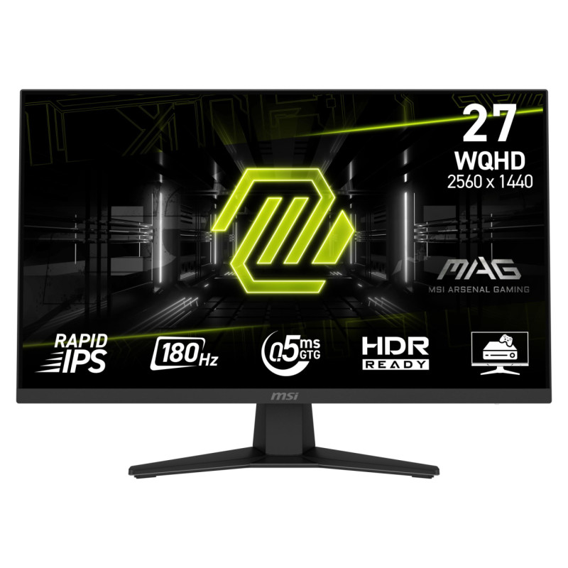 MSI LCD Monitor|MSI|MAG 274QF|27"|Gaming|Matte|Panel IPS|2560x1440|16:9|180Hz|0.5 ms|Colour Black|MAG274QF