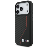 BMW M Carbon Line & Logo MagSafe Case for iPhone 17 Pro - Red
