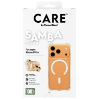 Panzerglass CARE by PanzerGlass Fashionable Samba Case w. White MagSafe for iPhone 17 Pro - Transparent