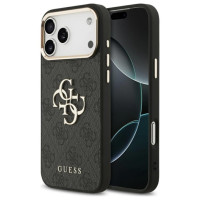 Guess 4G Big 4G Classic Logo Case for iPhone 17 Pro Max - Black and Gold