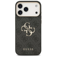 Guess 4G Big 4G Classic Logo Case for iPhone 17 Pro Max - Black and Gold