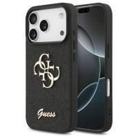 Guess Fixed Glitter Big 4G case for iPhone 17 Pro - black
