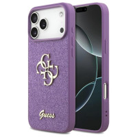 Guess Fixed Glitter Big 4G case for iPhone 17 Pro Max - purple