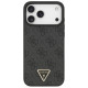 Guess Leather 4G Triangle Strass MagSafe Case for iPhone 17 Pro Max - Black