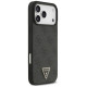 Guess Leather 4G Triangle Strass MagSafe Case for iPhone 17 Pro Max - Black