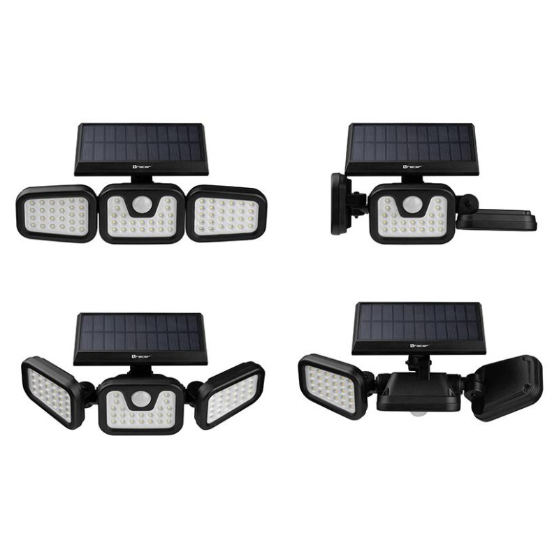 Tracer 47191 Saturn LED solar floodlight with motion sensor