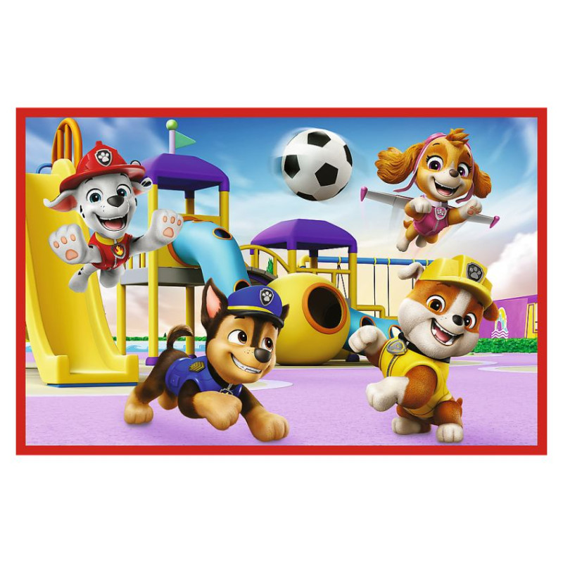 Trefl PAW PATROL Puzļu komplekts Jautrā suņu diena, 2x24 gab.
