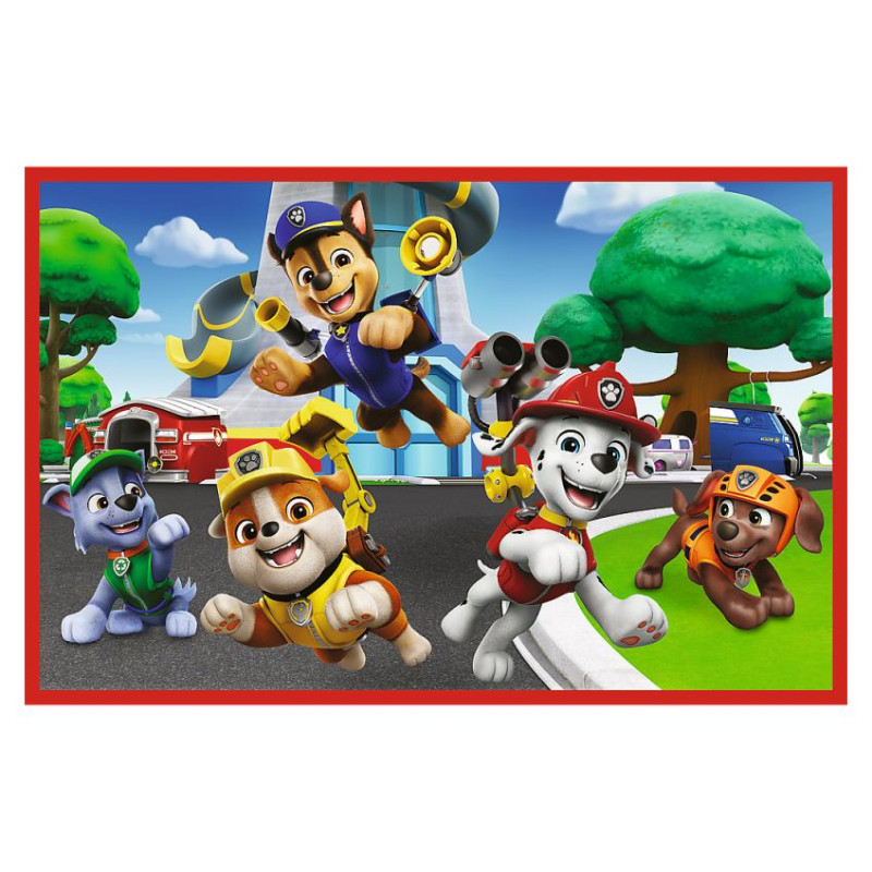 Trefl PAW PATROL Puzļu komplekts Jautrā suņu diena, 2x24 gab.