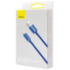 Baseus Crystal Shine Series cable USB cable for fast charging and data transfer USB Type A - Lightning 2.4A 2m blue (CAJY000103)