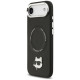 Karl Lagerfeld Choupette Pin MagSafe Case for iPhone Air Black
